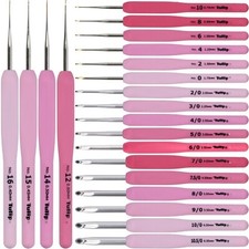 Tulip Etimo Rose Häkelnadel - Garnhäkelnadel mit Softgriff  alle Größen