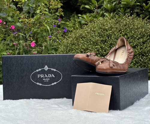 Prada damen ballerina braun - ballerina,