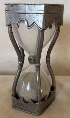 Alte gemarkte zinn sanduhr - alte,