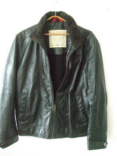 ESPRiT Herren  Leder Übergangs Jacke Herbst Designer Country trapper Camel XL 54