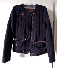 Damenjacke Jacke Übergangsjacke Steppjacke , dunkelblau, Zara, XS/34 S/36