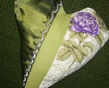 Herz Lila Flieder Grün Weiß