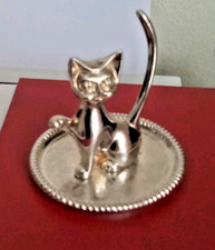 Katze Ring Halter versilbert