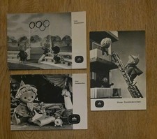3 Sandmann Sandmännchen Ansichtskarten Postkarten Abendgruß DDR