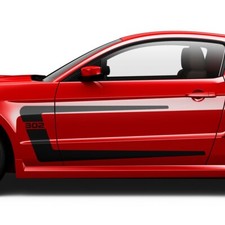 Seitenstreifen Auto Aufkleber Boss Streifen Startnummer Wunschnummer Set #1479