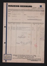 SAALFELD/SAALE, Rechnung 1941