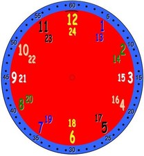 Wanduhr Kinder Lernuhr