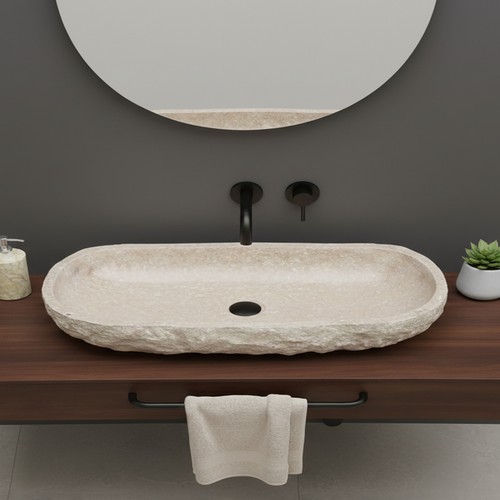 Marmor aufsatz waschbecken - aufsatz,