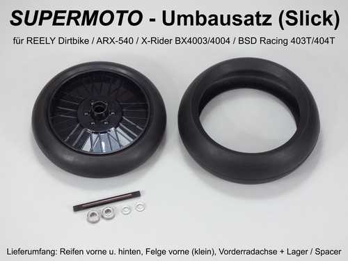 Supermoto set slick reifen - set,