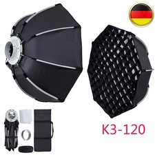 K3-120 120CM Octagonal Portable Softbox Bowens Mount Softbox mit Gitter(120CM)
