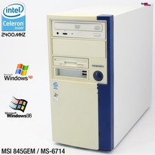 MSI MS-6714 V1 COMPUTER PC PARALLEL WINDOWS 98 2000 LAN CELERON PENTIUM 4