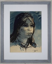 Kopf eines Mädchens. Original