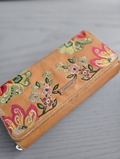 Desigual Portemonnaie Geldbörse Damen Bestickt FLORAL GEBRAUCHT RAR ALT 