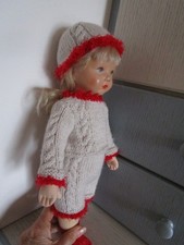 STRICKANZUG 3-teilig  ecru