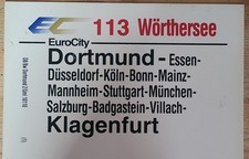 Zuglaufschild EC 113 "