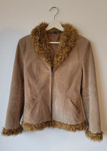 Lederjacke 34 hellbraun - 34,,