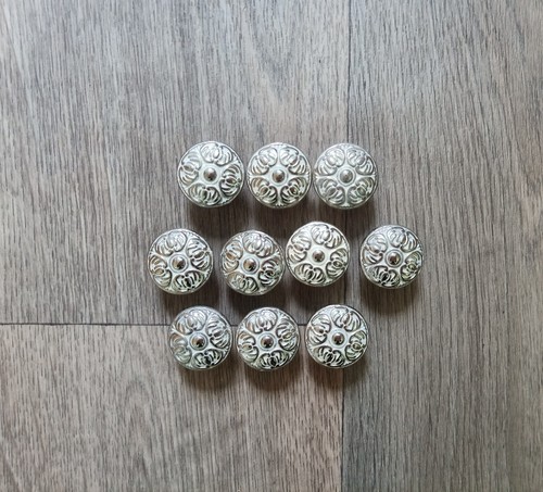 10x vintage möbelknöpfe - 10x,