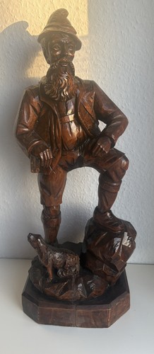 Holzfiguren jäger mit - holzfiguren,