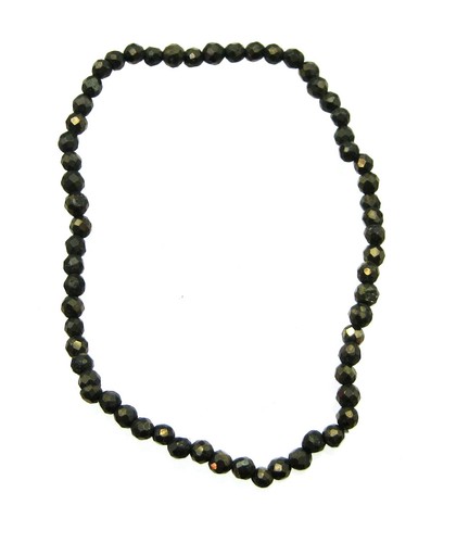 Kugel armband pyrit facettiert - kugel-armband,