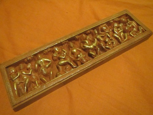 Relief bild bronze - bronze, kamasutra