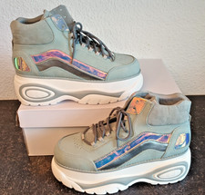 PLATEAUSCHUHE hellblau