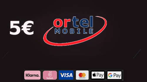 Ortel mobile guthaben - 5€,