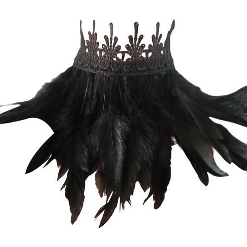 Fashion feather shoulder cape - fashion,