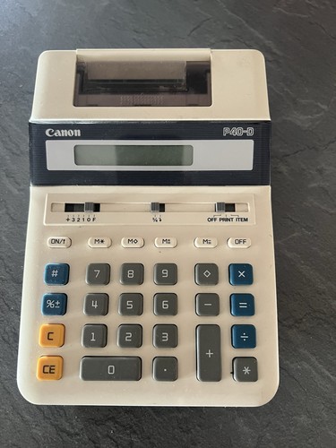Canon p40 rechenmaschine - canon,