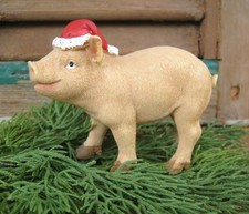 Kleines Schwein "Paulchen" Weihnachten Advent Mütze Bauernhof Landhaus Deko süß