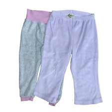 2 Nicki Samt Hosen Sweathosen Wellnesshosen Gr. 86 / 92 Mädchen