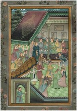 Hand Miniatur Malerei Von