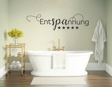 Wandtattoo Badezimmer Spruch Wandaufkleber Wandtattoo Bad Entspannung pkm407