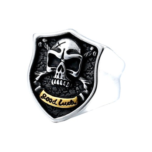 Edelstahl ring totenkopf skull - edelstahl,