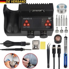 700W Löten Set 2 in1 Digitale Entlötkolben Heißluft Lötstation SMD Entlötstation