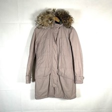 Spiewak & Sons Mantel Damen cremeweiß UK Größe Small Kojotenfellbesatz Kapuze Parka