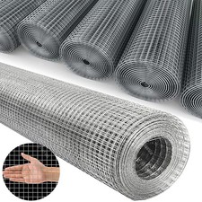 Maschendrahtzaun 25m Zaun Volierendraht Verzinkt Drahtgitter Sechseckgeflecht