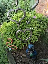 Hufeisenherz, Edelrost, Gartenstecker, Hochzeit