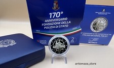 2 Euro Gedenkmünze Italien 2022 - 170 Jahre Polizia di Stato - Proof
