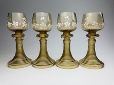 Antike Römer-Weingläser  Deutschland um 1900 (Set aus 4 Stück) Emailmalerei