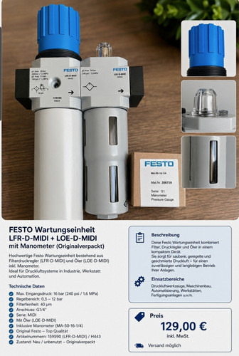 Festo wartungseinheit - festo,