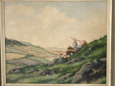 Gemälde Fritz Hibbeler 1957 Wiefelstede/Oldenburg Ammerland Maler