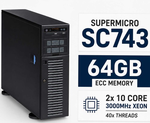 Supermicro sc743 tower server - sc743,