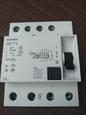 Siemens 63A/30mA 400V 4-polig