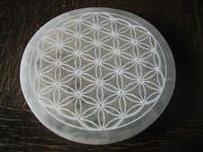 Selenit Kristall Scheibe