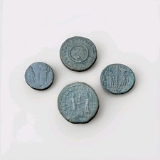4 Römische Münzen, 1xAntonian & 3xFollis / LOT'4