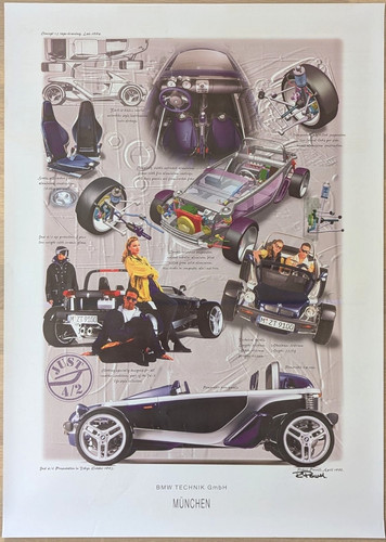 Poster plakat bmw - plakat,