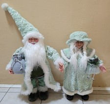 Weihnachtsmann und Weihnachtsfrau Im Set Weihnachtsfigur Deko Nikolaus Neu