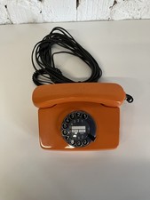 70er Vintage Post Telefon Wählscheibe 791-1Schnurtelefon Retro Orange 70er Jahre