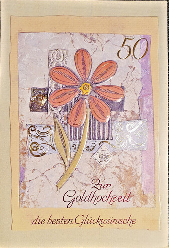 Karte goldene hochzeit - karte, 50