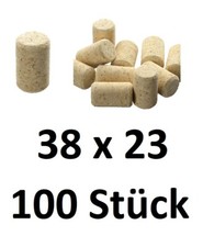 100 Stück Weinkorken 38x23